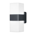 Ledvance Smart+ Wifi Seinävalaisin Harmaa Up & Down - Ulkona - 13.5W 950lm - 830 Lämmin Valkoinen | RGBW - Himmennettävä