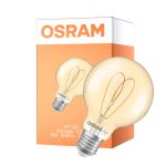 Osram Vintage 1906 LED E27 Globe Filament Heart Kulta 8W 806lm - 922 Erittäin Lämmin Valkoinen | Paras Värintoisto - Himmennettävä - Korvaa 60W
