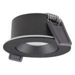 Ledvance LED Kohdevalaisin Air Adjust Aluminium Musta 4W 320lm 36D - 930 Lämmin Valkoinen | Odetnij 68mm - IP23 - Paras Värintoisto - Himmennettävä