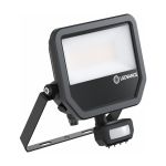 Ledvance LED Valonheitin Aluminium Musta 41W 5500lm 100D - 830 Lämmin Valkoinen | IP65 - Liike- Ja Valotunnistin - Symmetrinen