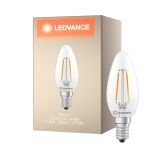 Ledvance Classic LED E14 Kynttilä Filament Kirkas 1.8W 250lm - 827 Erittäin Lämmin Valkoinen | Korvaa 25W
