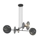 Emibig Riippuvalaisin Xotic Teräs Musta | Sopii 4x E27 - Max 15W