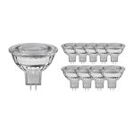 Monipakkaus 10x Noxion LED Kohdevalaisin GU5.3 MR16 7.5W 621lm 60D - 840 Kylmä Valkoinen | Himmennettävä - Korvaa 50W