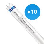 Monipakkaus 10x Philips LED Putki T8 MASTER (HF) High Output 20W 3100lm - 840 Kylmä Valkoinen | 150cm - Korvaa 58W