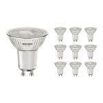 Monipakkaus 10x Noxion PerfectColor LED Kohdevalaisin GU10 PAR16 4W 345lm 36D - 940 Kylmä Valkoinen | Paras Värintoisto - Himmennettävä - Korvaa 50W