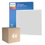 Monipakkaus 4x Philips LED Paneeli CoreLine RC132V 26W 3400lm - 830 Lämmin Valkoinen | 60x60cm - UGR <22