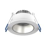 Noxion LED Kohdevalaisin Ares Syvä Valkoinen 6W 540lm 927-940 3CCT -   Inner Rengas Hopea | Odetnij 68mm