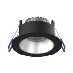Noxion LED Kohdevalaisin Ares Syvä ring Musta 6W 540lm 927-940 3CCT -   Inner Rengas Hopea | Odetnij 68mm