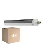 Monipakkaus 4x Ledvance Vedenkestävä Loisteputkivalaisimet Kosteudenkestävä FLEX Läpijohdotus 42W 6800lm - 840 Kylmä Valkoinen | IP66 - Korvaa 2x 58W