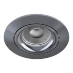 Noxion Upotettu Kohdevalaisin Vision MR16 Kallistettava Harmaa | 82mm - Odetnij 69mm - IP20 - incl. GU10 Kanta 