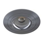 Noxion Upotettu Kohdevalaisin Logic MR16 Kallistettava Harmaa | 92mm - Odetnij 80mm - IP20 - incl. GU10 Kanta 