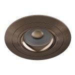 Noxion Upotettu Kohdevalaisin Logic MR16 Kallistettava Bronze | 92mm - Odetnij 80mm - IP20 - incl. GU10 Kanta 