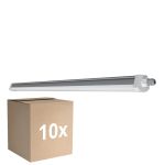 Monipakkaus 10x Ledvance LED Loisteputkivalaisimet Vedenkestävä Kosteudenkestävä Kompakti 44W 5400lm - 840 Kylmä Valkoinen | 120cm 