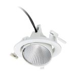 Philips LED Kohdevalaisin Greenspace Accent Elbow Aluminium Valkoinen 31W 3900lm 36D - 930 Lämmin Valkoinen | 163mm - IP20 - Paras Värintoisto - Dali Himmennettävä
