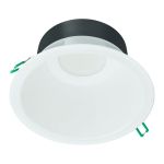 Philips LED Alasvalo Coreline DN142B Aluminium Valkoinen 11W 1200lm 60D - 830 Lämmin Valkoinen | Odetnij 155mm - IP20 - Himmennettävä - Valkoinen Heijastin