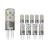 Monipakkaus 10x Noxion Bolt LED Capsule G9 3.8W 470lm - 827 Erittäin Lämmin Valkoinen | Korvaa 40W