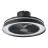 Eglo Kattotuuletin Vallonia 1 ABS Matt Musta 31.7W 3200lm - 827-865 Säädettävä Valkoinen + RGB | Himmennettävä