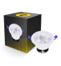 Bright Choice LED Alasvalo Pyöreä Kallistettava 12W 960lm 60D - 930 Lämmin Valkoinen | 110mm - Odetnij 90mm - UGR <19
