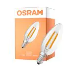 Osram LED Classic E14 Kynttilä Filament Kirkas 1.2W 255lm - 840 Kylmä Valkoinen | Korvaa 25W