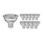 Monipakkaus 10x Noxion LED Kohdevalaisin GU5.3 MR16 7.5W 621lm 60D - 840 Kylmä Valkoinen | Himmennettävä - Korvaa 50W