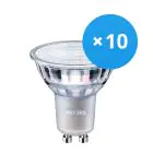 Monipakkaus 10x Philips MASTER Value LED Spot GU10 PAR16 3.7W 270lm 36D - 930 Lämmin Valkoinen | Paras Värintoisto - Himmennettävä - Korvaa 35W