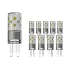Monipakkaus 10x Noxion Bolt LED Capsule G9 3.8W 470lm - 827 Erittäin Lämmin Valkoinen | Korvaa 40W