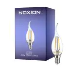 Noxion Lucent LED E14 Kalteva kärki Kynttilä Filament Kirkas 2.5W 250lm - 827 Erittäin Lämmin Valkoinen | Korvaa 25W