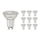 Monipakkaus 10x Noxion PerfectColor LED Kohdevalaisin GU10 PAR16 4W 345lm 36D - 940 Kylmä Valkoinen | Paras Värintoisto - Himmennettävä - Korvaa 50W