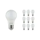Monipakkaus 10x Noxion Lucent Classic LED E27 Päärynä Matta 4.9W 480lm - 840 Kylmä Valkoinen | Korvaa 40W