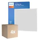 Monipakkaus 4x Philips LED Paneeli CoreLine RC132V 26W 3400lm - 830 Lämmin Valkoinen | 60x60cm - UGR 