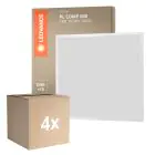 Monipakkaus 4x Ledvance LED Paneeli Kompakti Aluminium Valkoinen 33W 3630lm - 830 Lämmin Valkoinen | 60x60cm - UGR < 19