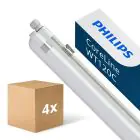 Monipakkaus 4x Philips LED Loisteputkivalaisimet Vedenkestävä CoreLine WT120C Gen2 18/32W 2700/4500lm - 840 Kylmä Valkoinen | 120cm