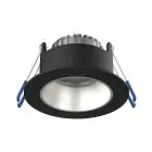 Noxion LED Kohdevalaisin Ares Syvä ring Musta 6W 540lm 927-940 3CCT -   Inner Rengas Hopea | Odetnij 68mm