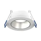 Noxion LED Kohdevalaisin Ares Syvä ring Valkoinen -   Inner Rengas Hopea | Odetnij 68mm - incl. GU10 Fitting