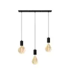 Calex XXL Kulta Filament Täydellinen setti - Including 3 XXL Lamppus + Cordset Suorakulmainen perusta