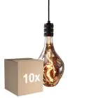 Monipakkaus 10x Eglo LED Special E27 Filament Smokey 4W 70lm - 818 Erittäin Lämmin Valkoinen | Himmennettävä - Korvaa 25W